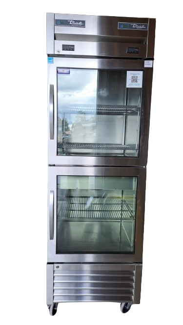 Thumbnail - True T-23DT-G-HC~FGD01 One Section Commercial Combo Refrigerator Freezer