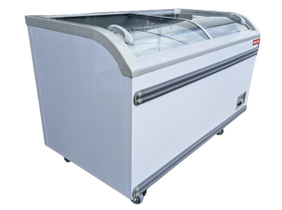 New Air NIF-56-CG 56? Curved Glass Island Freezer