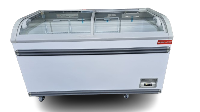 New Air NIF-56-CG 56? Curved Glass Island Freezer