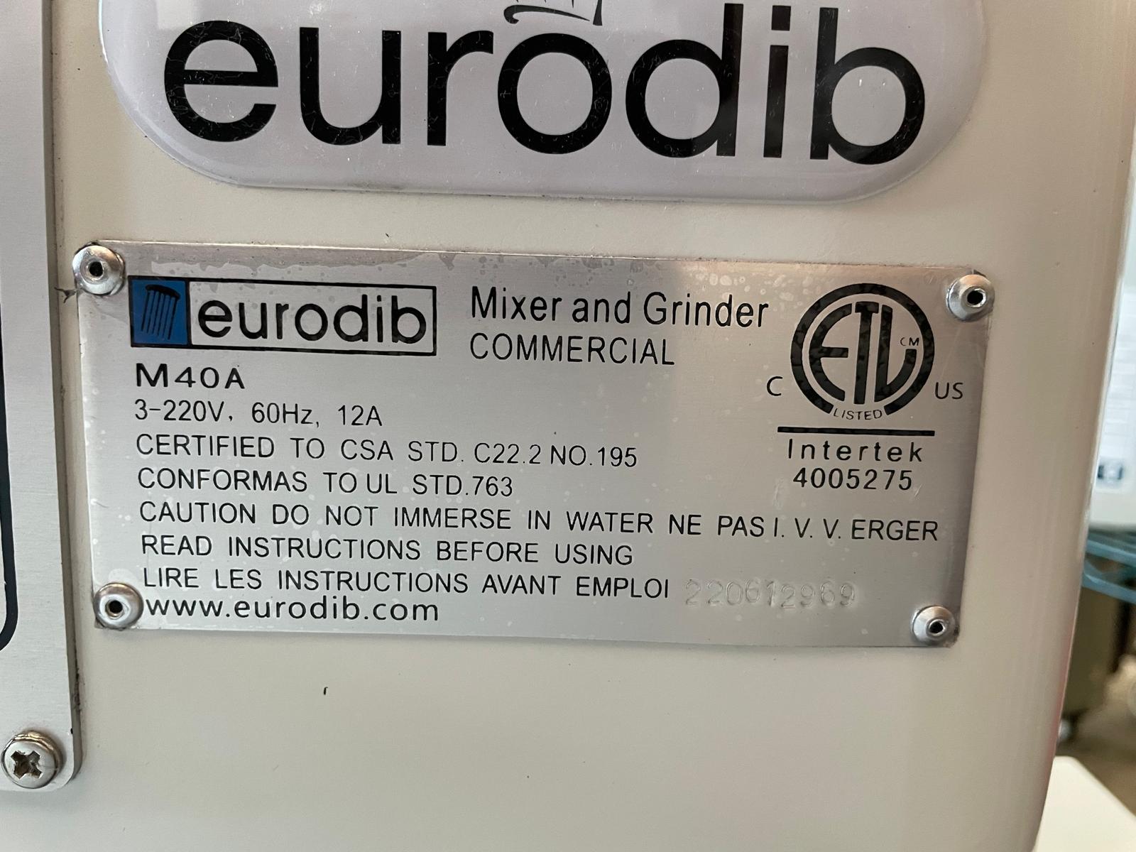 Thumbnail - Eurodib M40A 40 Qt. Planetary Mixer