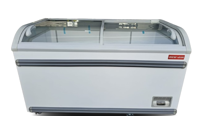 New Air NIF-56-CG 56in Curved Glass Island Freezer