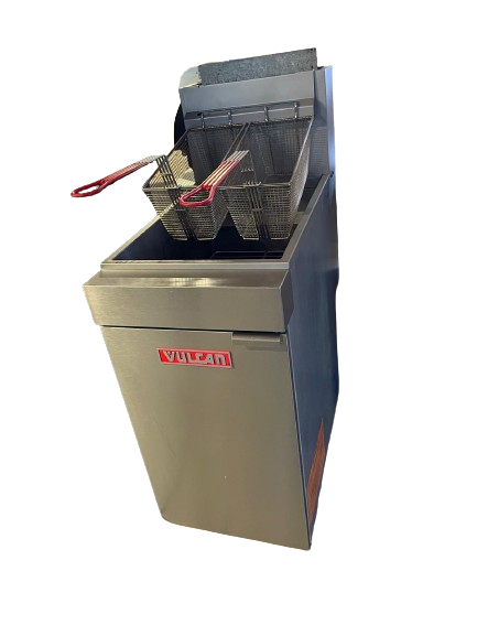 Vulcan LG400-1 50 Lb Floor Tube Fired Natural Gas Fryer