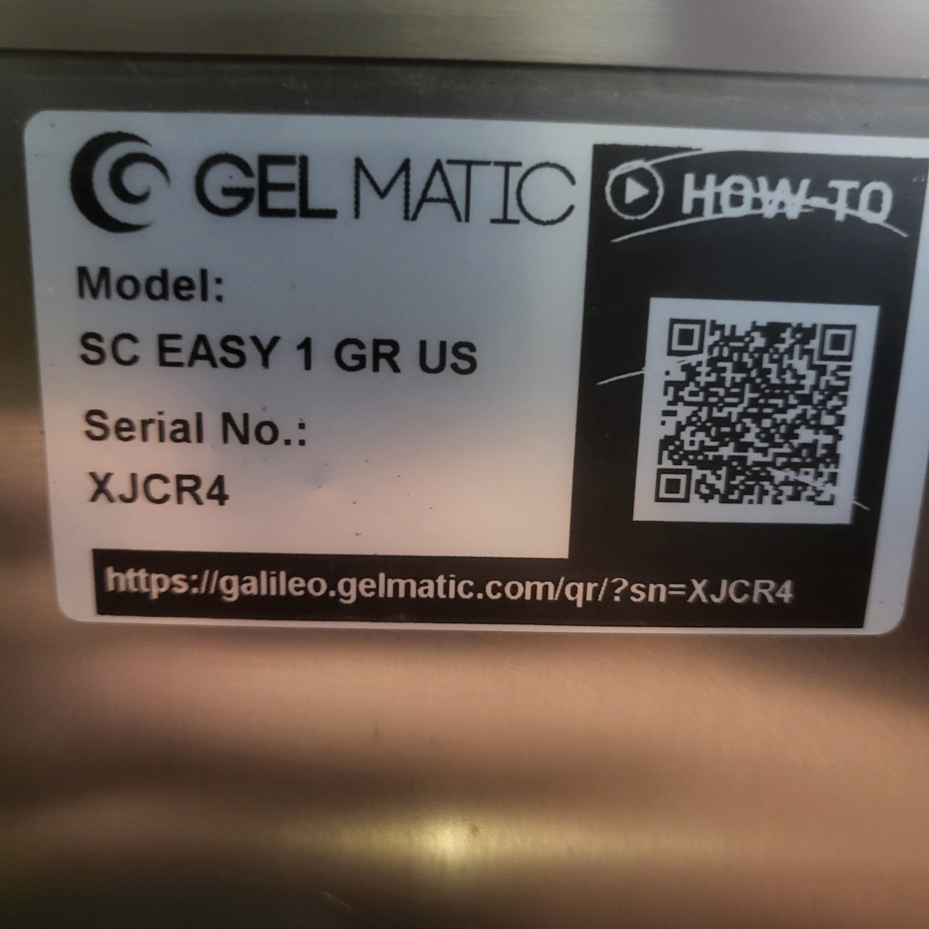 Thumbnail - Gel Matic SC EASY 1 GR Single Flavour Soft Serve Ice Cream Machine