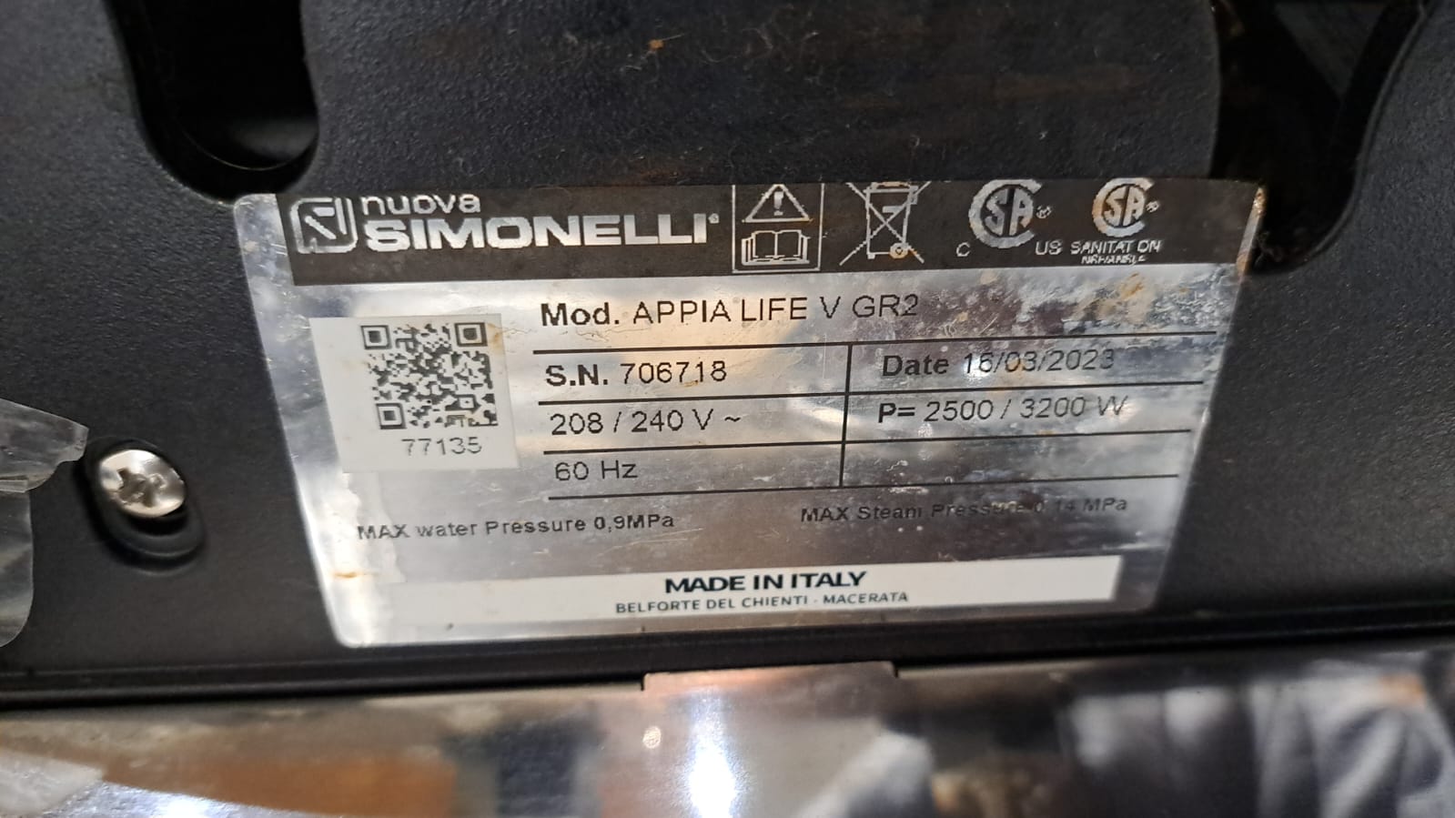 Nuova Simonelli Appia Life Espresso Machine 2 Group