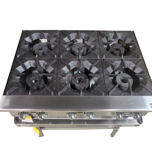 Thumbnail - Atosa ACHP-6-LP 6-Burner Heavy Duty Countertop Range