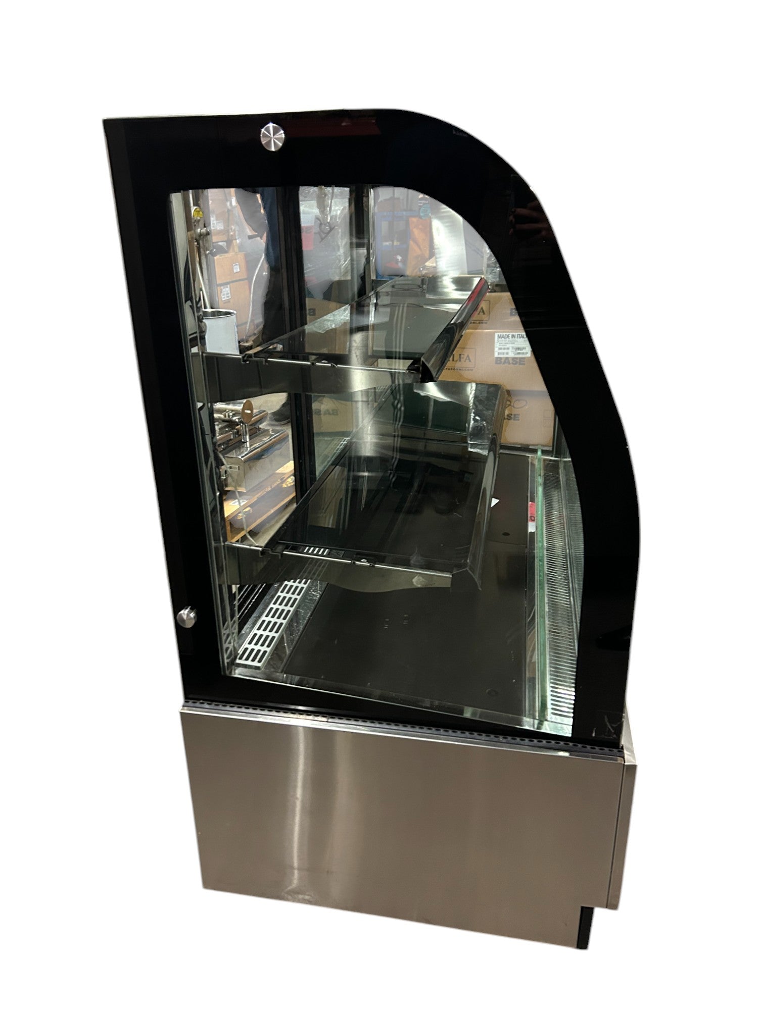 Omcan 44503 Curved Glass Refrigerated Display Case