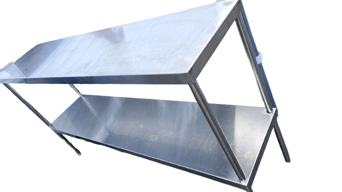 EFI TOD1460 Stainless Steel Double Overshelf Work Table