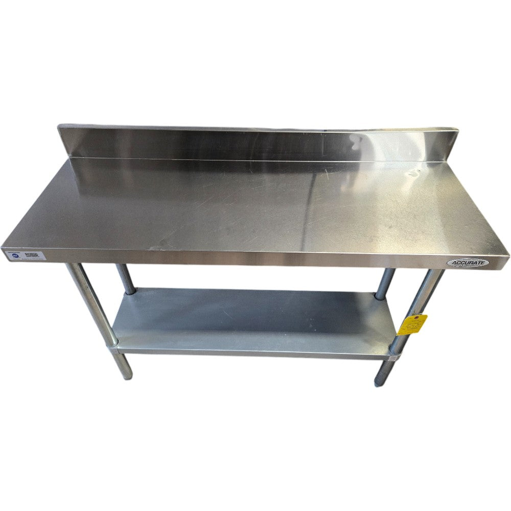 EFI T1848 Stainless Steel 18x 48in Work Table with Backsplash