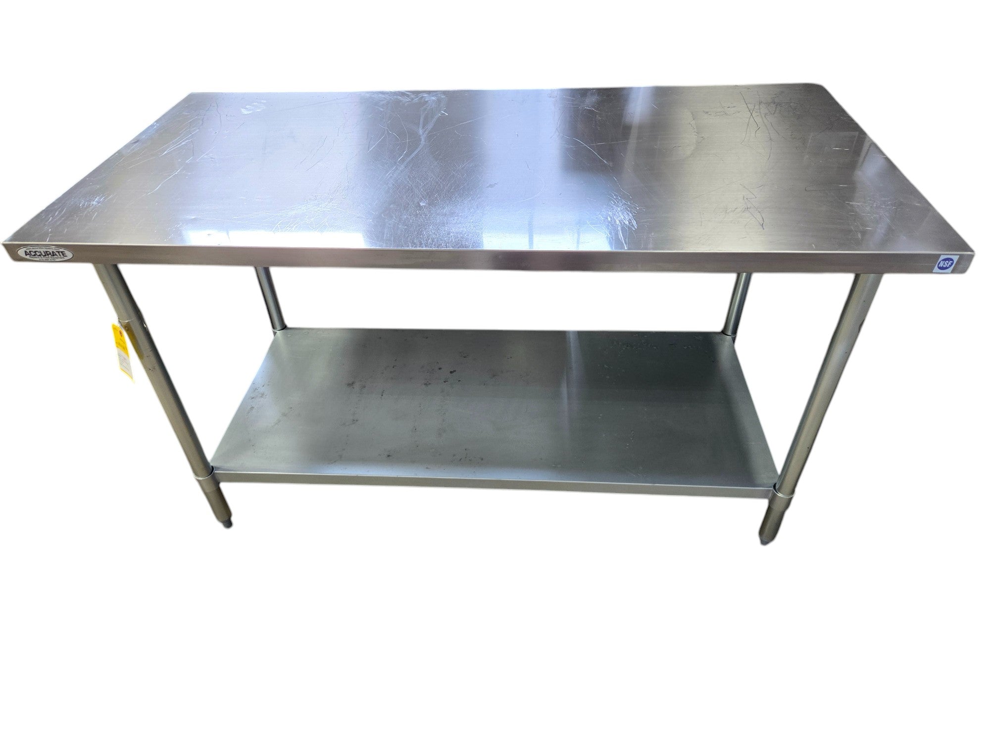 30x60 Stainless Steel Double Work Table