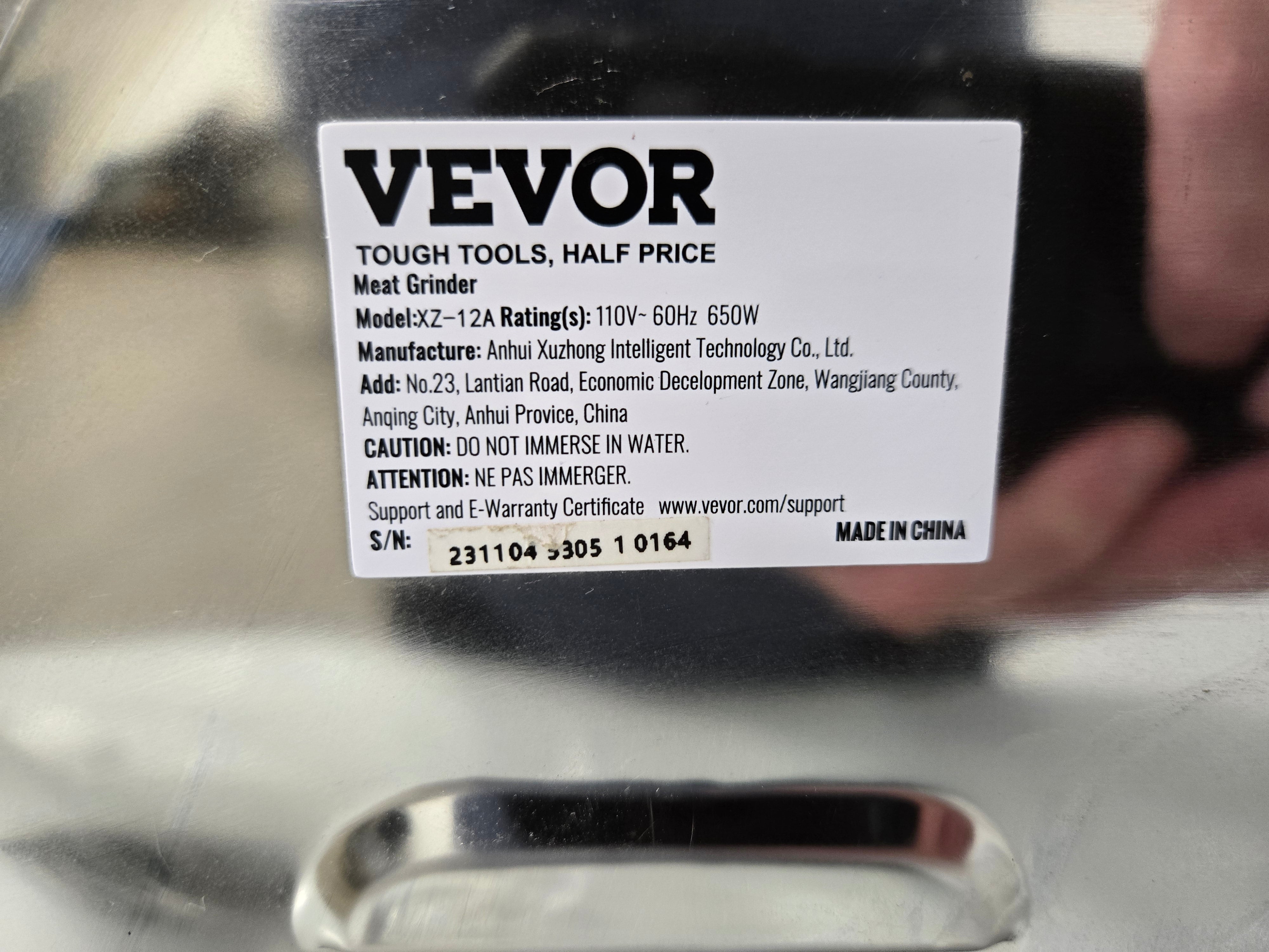 Vevor XZ-12A   Electric Meat Grinder